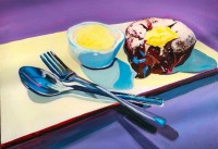 Nida Fatima Syed, Chocolate Melts Hearts, 12 x 16 inch, Oil on Board, Still life Painting, AC-NDFRZ-001
